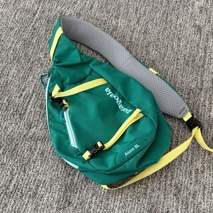 Patagonia Teal and Yellow Belt Bag
